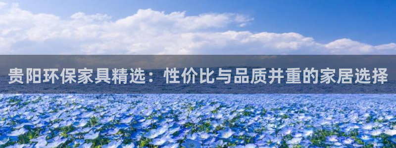 沐鸣平台怎么注册：贵阳环保家具精选：性价比与品质并重的家居选